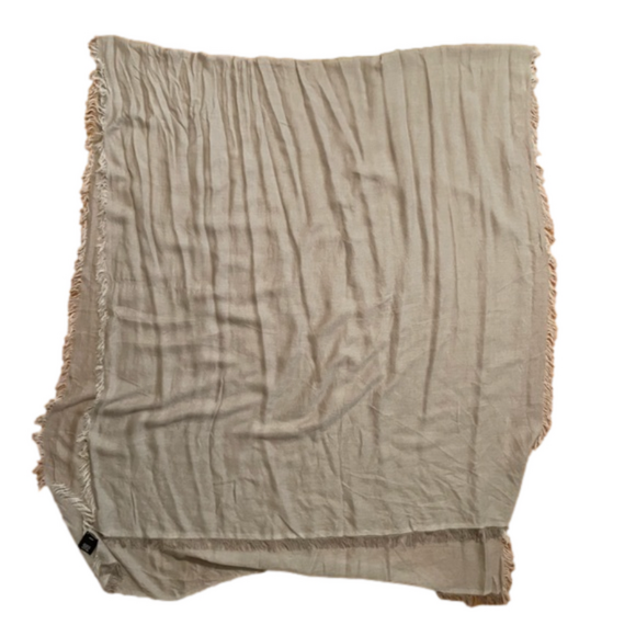 Saks Fifth Avenue Black Label Gray Modal and Cashmere Scarf - Picture 6 of 10